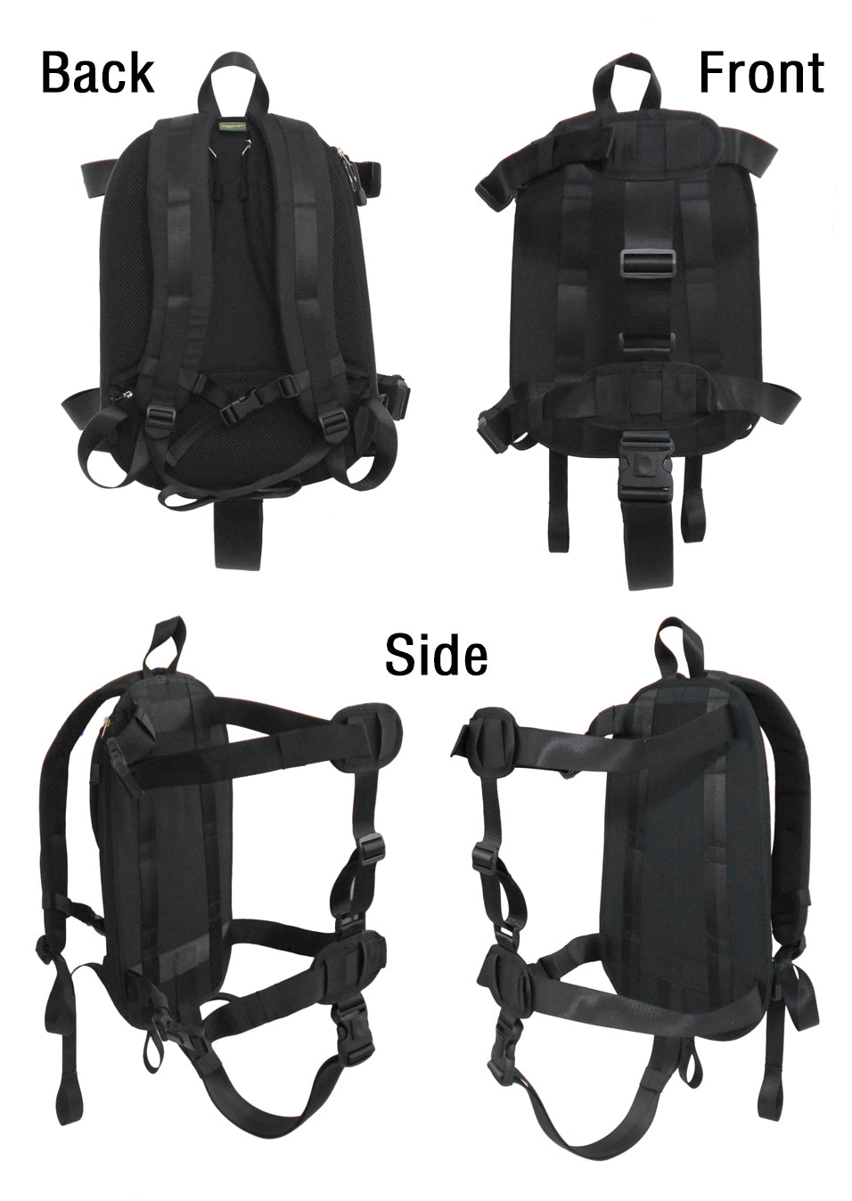 Backpack Carrying System with Adjustable Strap – Ideal for Carrying Small to Medium Size Hard Shell Case/Hand Baggage.