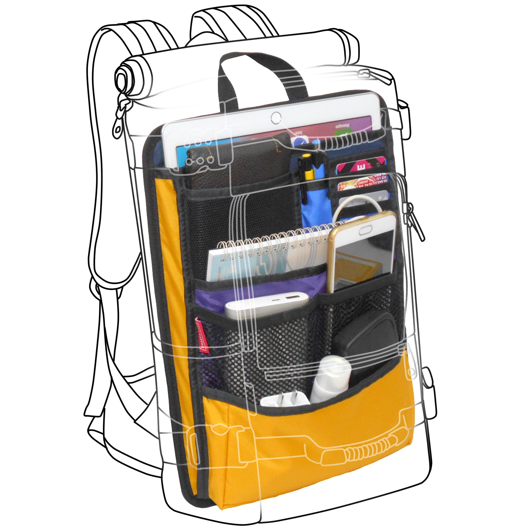  Customer reviews: APSOONSELL Backpack Organizer Insert