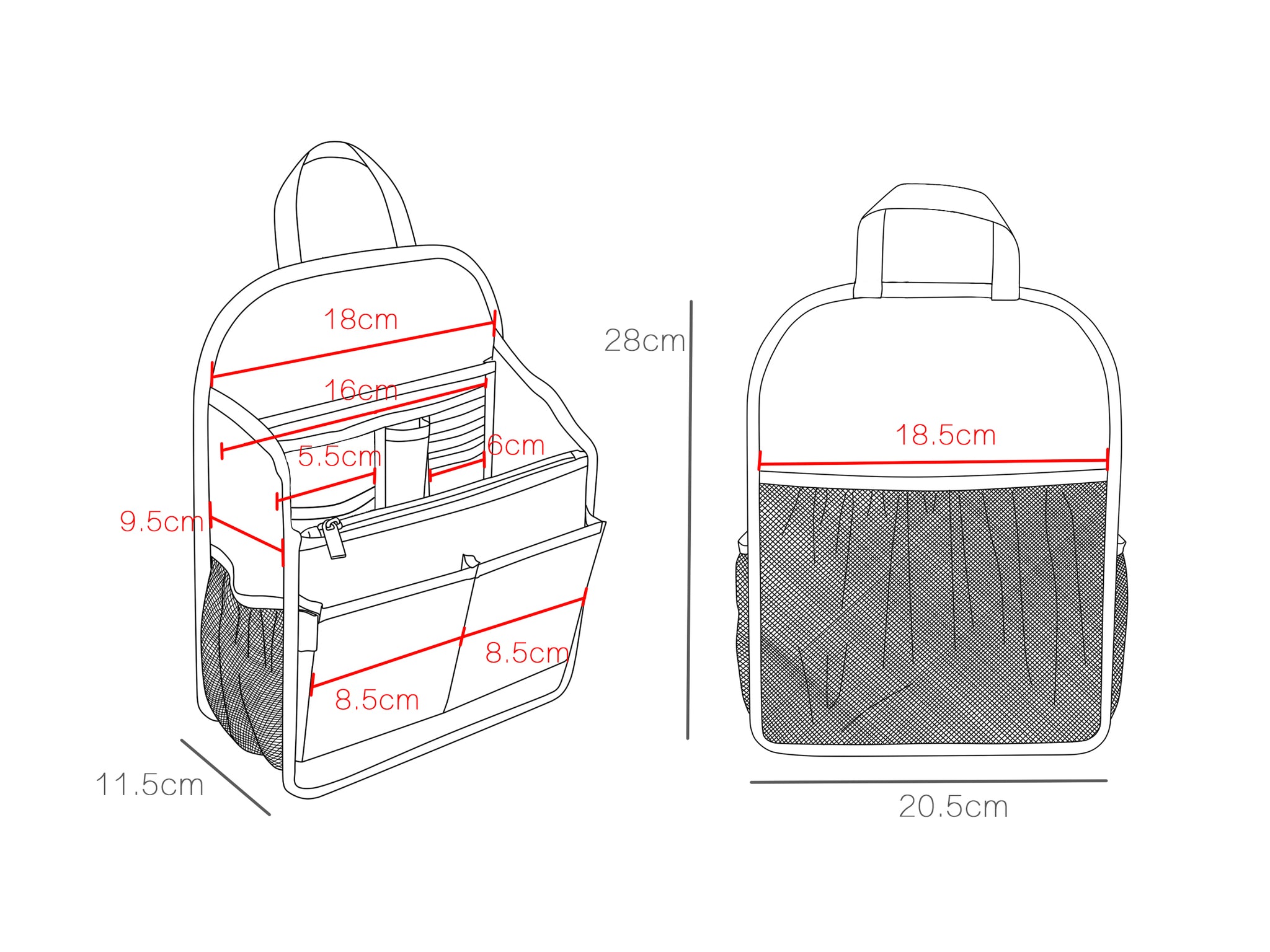 Backpack Organizer Insert – Jet Set Generation