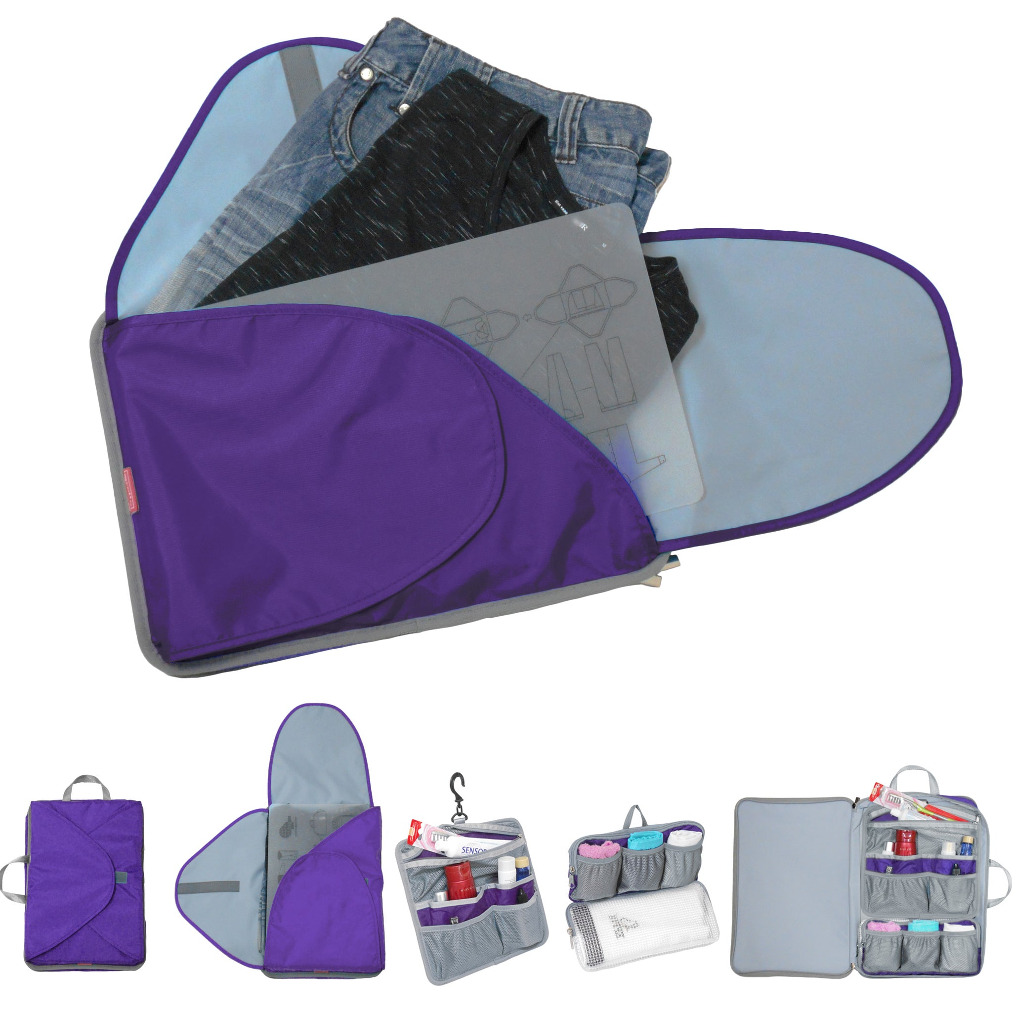 Short Trip 3 in 1 Travel Organizer (Garment folder + Toiletry Organize –  Baggex Store